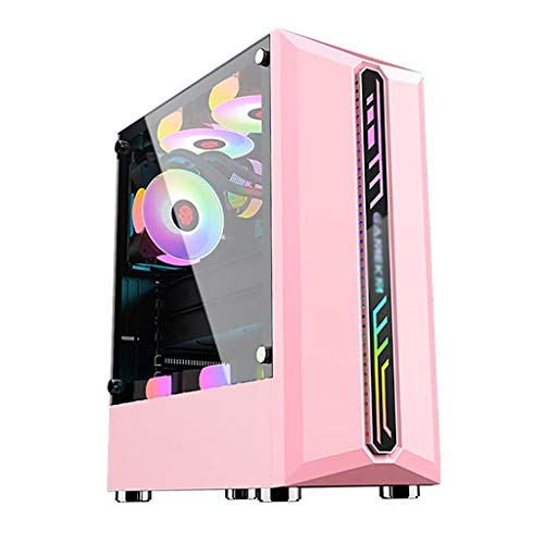 □ Pulire e belle case del computer, dimensioni: 378 * 190 * 447 millimetri, tutti i componenti hanno abbastanza spazio, adatto per il vostro primo PC generazione, PC teatro e giochi per PC