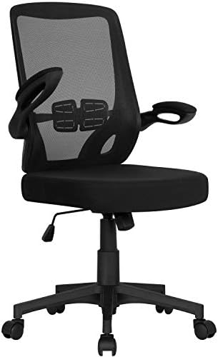 Yaheetech 2 Sedie da Scrivania Ufficio Studio in Rete Ergonomica a Rotelle Girevole Inclinabile