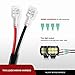 Nilight - NI-WA 02A LED Light Bar Wiring Harness Kit 12V On Off Switch Power Relay Blade Fuse for Off Road Lights LED Work Light,2 years Warranty,Black, Blue, Red, Green