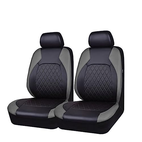 Housses de siège voiture contre les taches protection auto étanche cuir PU gris