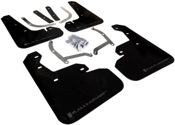 FASTMODZ Rally Armor MF45-UR-BLK/GRY Compatible with 2017+ Impreza UR Black Mud Flap w/Grey Logo
