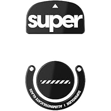 Superglide Glass Mouse Skates for Logitech G Pro X Superlight1 - Polished Round Edge, Ultra Smooth, Durable Gaming Mouse Feet Type-C, Black