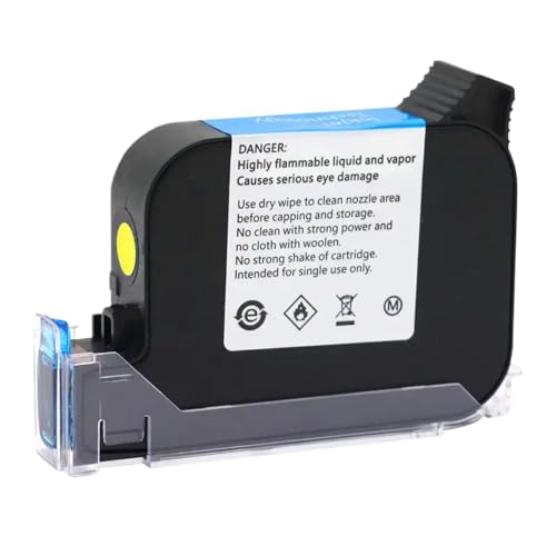 Cartouche d'encre yellow 12.7 mm compatible avec les modèles de têtes d'impression RP2588 et JS12M