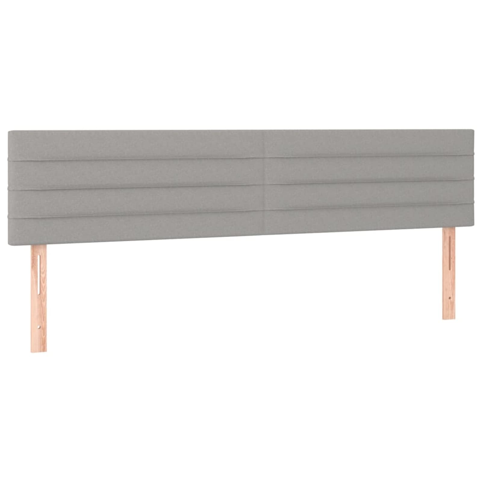 Cabeceros 2 Unidades, Cabezal De Cama, Cabecera para Cama, Cama Cabeza, Cabezales Dormitorios Modernos, de Tela Gris Claro 100x5x78/88 cm