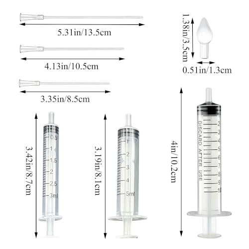 HAOBIN Tuyau d'alimentation pour Jeunes Oiseaux seringue de 10 ML avec Tuyau Seringue d'alimentation pour Oiseau d'accessoires pour Pigeons cuillère Acier Inoxydable pour Lait Eau médicaments (D) – vue 2