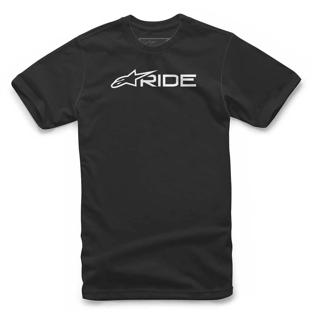 Alpinestars 1232-72200-1020-L: Ride 3.0 Tee Black/White Lg