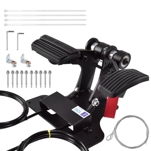 hodflop Right Hand Drive Conversion Kit RHD Control Postal Carrier Right Side Drive Dual Brake and Gas Pedal for Driving Schools and Driver Training Vehicles