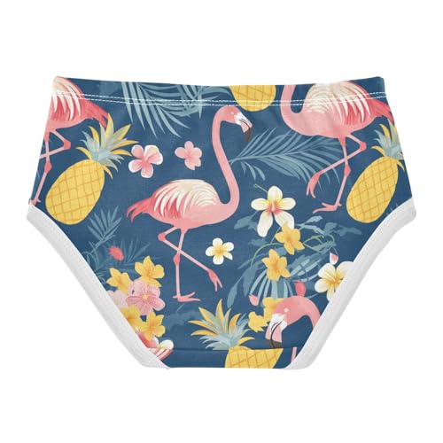 Wusikd Flamingos Girls' Underwear Cotton Pineapples Girls Briefs Soft Toddler Underwear 2T2