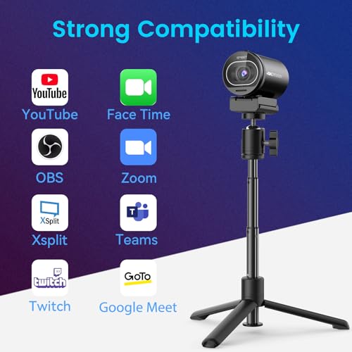 EMEET S600 4K Webcam for Streaming, Sony 1/2.55'' Sensor, PDAF Autofocus - image 9