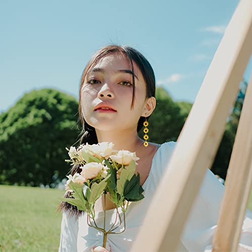 Flower Earrings for Women - Sunflower & Daisy Designs for Summer Holidays3