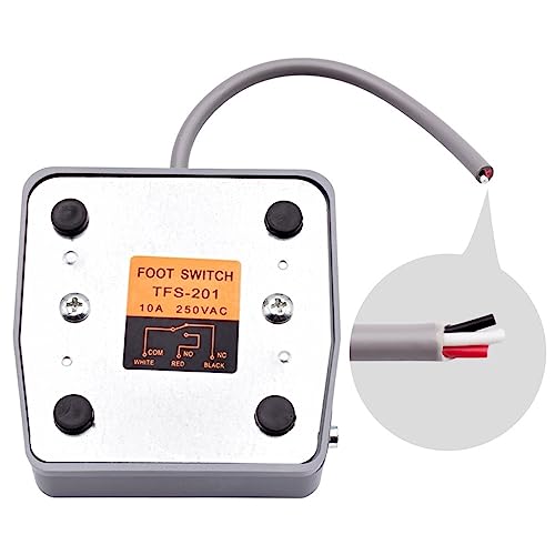 Interrupteur de commande au pied SPDT momentané avec câble de 0.5m - 6