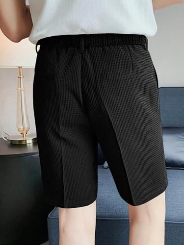 Image of GRECIILOOKS Casual Men Shorts | Rich Regular Fit Solid Short with Side Pockets | Relaxed Fit Half Pants | Mid Rise Waist (Available in Plus Size)