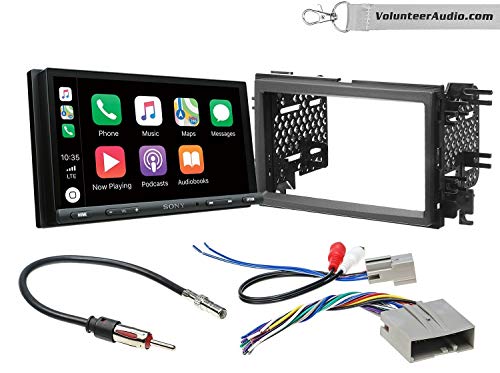 Sony XAV-AX5000 Double Din Radio Install Kit With Apple CarPlay, Android Auto, Sirius