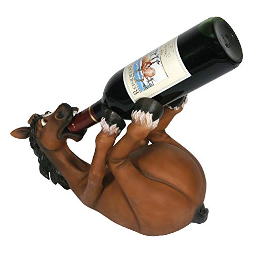 River's Edge Products Hand Painted Horse Wine Bottle Holder