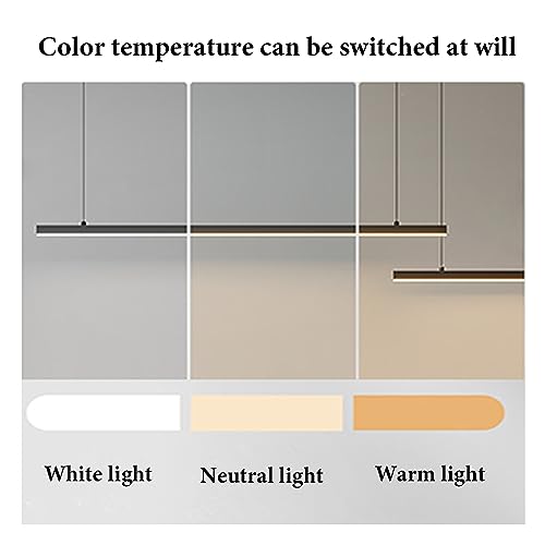 Chandelier lineal LED YangRy de iluminación uniforme y elegante 4