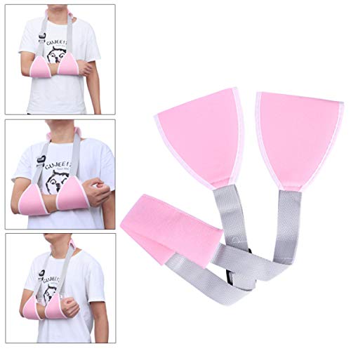 IWOWHERO Shoulder Immobilizer Sling Arm Sling Gambrel Suspenders for Buttress Shoulder Strap Suspenders Anti- Device Support Shoulder Sling The Shoulder Child Pink