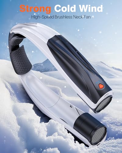 Vexolta Portable Neck Fan, 6000mAh Personal Fan, 360° Cooling Rechargeable Wearable Fan, 6 Speeds Adjustable Hands-Free Fans for Travel, Outdoor, Office, Ideal Summer Gifts — view 5