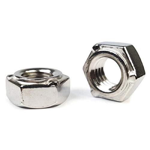 Hex Weld Nuts 18-8 Stainless Steel Short Pilot 3 Projections 5/16