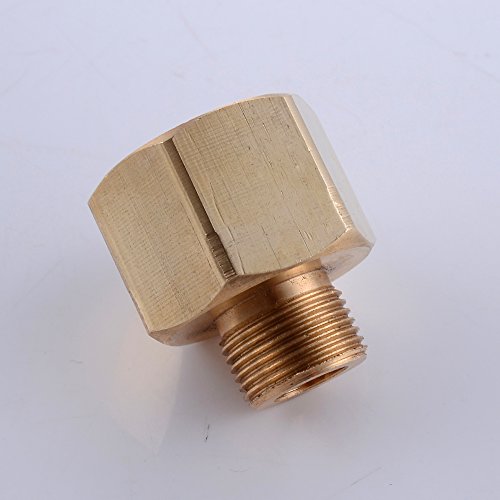 KES LeadFree Faucet Supply Line Adapter 9/1624 UNEF Male to 1/2Inch NPT Female Converter 2