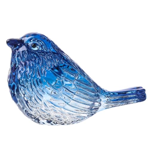 Zolynx Figuras Coleccionables de Pájaros de Vidrio Soplado, Regalos para Amantes de los Animales, Decoración de Mesa e