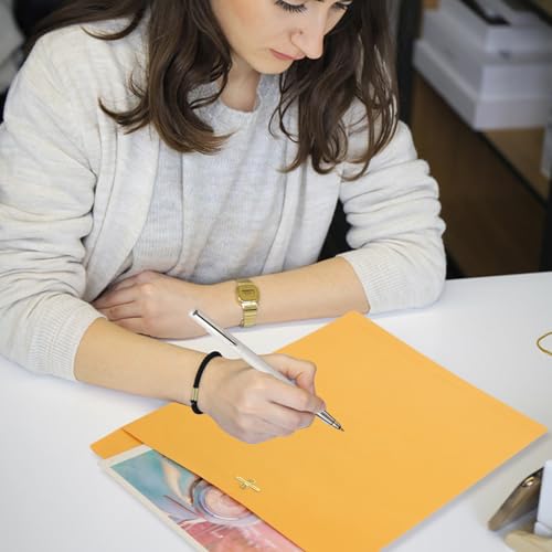 STARVAST 60 envelopes Manilla Envelopes com fecho de 25 x 33 cm com fecho e selo de goma, envelopes