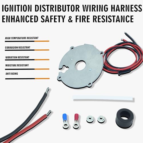 Image of 1146A Electronic Ignition Module Harness Waterproof Compatible with Delco 4 Cylinder Distributor Chris Craft Mercruiser OMC Universal Waukesha Allis Chalmers Clark Huster Minneapolis-Moline