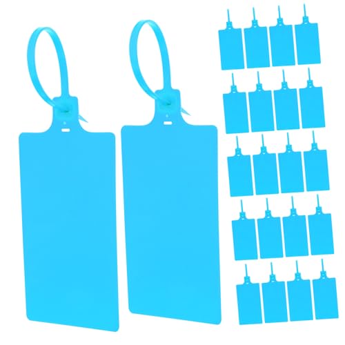 Zerodeko 100pcs Hanging Tag Moving Label Packing Tags Key Luggage Tabs Blank Tag Ornament Blue