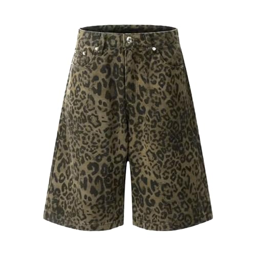 Mono vaquero para mujer con estampado de leopardo y corte informal de High Street