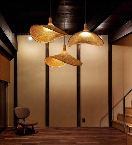 Luminaire suspendu osier pour ambiance salon chaleureuse - 4