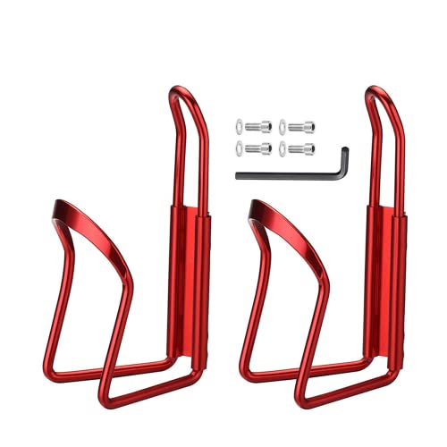 Tobefore 2Pcs Bike Water Bottle Holder Lightweight Aluminum Alloy Mountain Bicycle Water Cup Cages Cycling Drink Racks Bicycle Water Bottle Cage Holder For Outdoor Sports Activities #TOP19