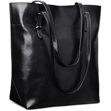 S-ZONE Vintage Genuine Leather Tote Shoulder Bag Handbag Big Large Capacity 2.0