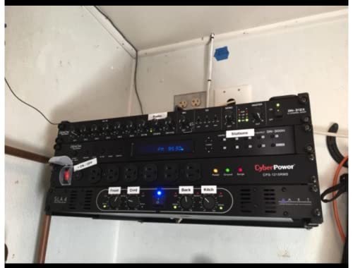 Kenuco 19 Inch Steel Hinged Extendable Wall Mount Bracket Network Equipment Rack (4U Hinged-Extendable) #TOP7