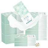 100 Stück Erfrischungstücher, Feuchttücher Einzeln Verpackt,Feuchte Waschlappen Einzeln Verpackt, Feuchtes Toilettenpapier, Hygienische Reinigungstücher, Kamille, Aloe, Geeignet für Empfindliche Haut