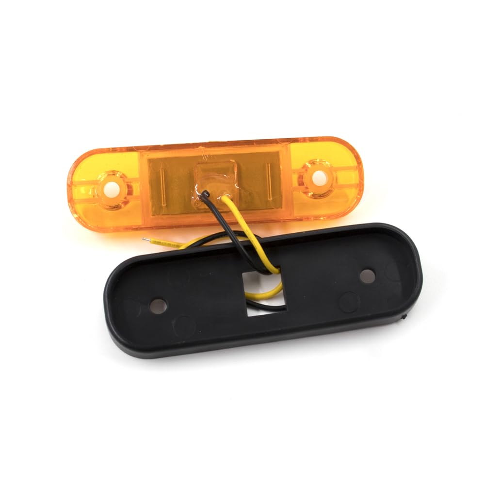 20x24V 12V 3SMD kierunkowskaz samochodu hamulec tylne światło ostrzegawcze lampa tylna ciężarówka przyczepa boczne wskaźniki obrysowe(20x red)