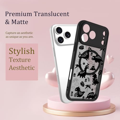 tharlet Magnetic for iPhone 17 Pro Case Black Dinosaur Land Design by tharlet - Used condition - Image 5