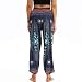 Nuofengkudu Mujer Pantalones Harem Tailandes Hippies Vintage Boho Flores Verano Alta Cintura...