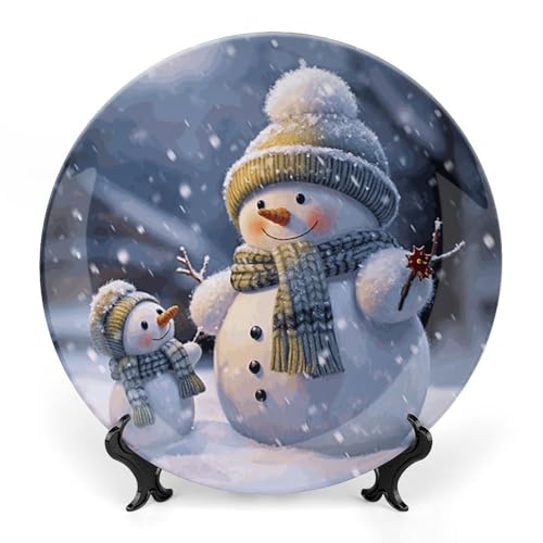 Plato decorativo de porcelana Bone China 7 pulgadas miniatura 1
