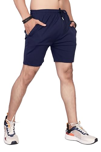 Image of JIM & JAGO Men's Workout Shorts with Zipper Pockets, Light Grey
