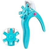 ANCIRS Blue Acrylic Nail Clipper, Stainless Steel Adjustable Nail Trimmer, Artificial Fake Nail Tip...