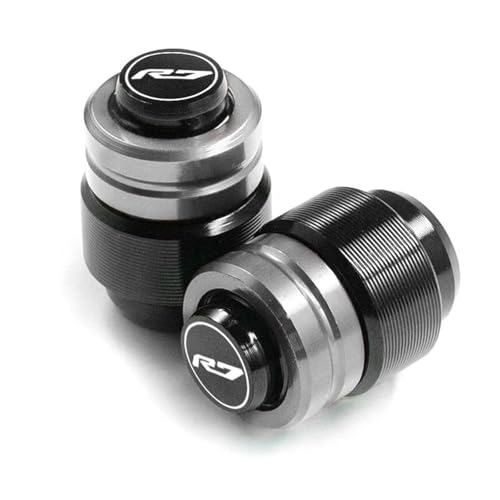 Bouchon valve moto Yamaha R7 en aluminium gris pour pneu et roue de YZF-R7 2021-2023