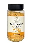 S.P.G Lemon (Salt-pepper-garlic-lemon) ByArtos - Condimento/Sazonador multiusos - 100% natural - Sin MSG - Sin alérgenos - Perfecto para tus platos, Huevos, pollo, ternera, cordero, y mariscos.