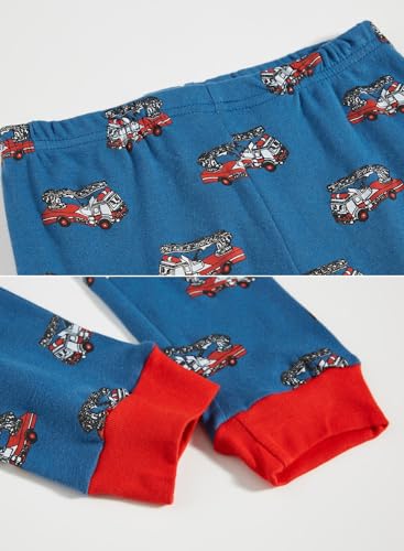 Image of Little bety Cotton 4 Piece Pajamas Boys Long Sleeve Sets Toddler Boys Pjs Kids Sleepwear Sets