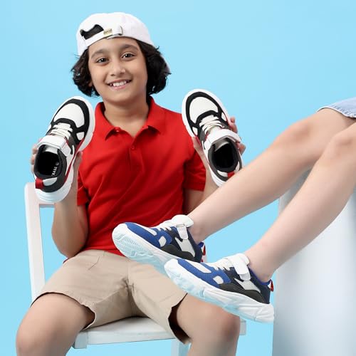 Image of TRASE Kids Sports Shoes for Boys & Girls | Lightweight, Comfortable Unisex Footwear | Lace-Up for Running, Walking & Outdoor Play