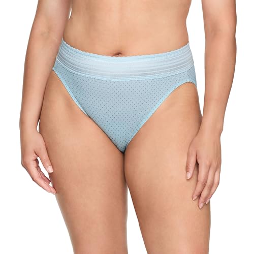 Image of Warner's Women's No Pinching, No Problem Dig-free Comfort Wait With Lace Microfiber Hipster 5609j