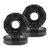 CAP Barbell 2.5 Lb 12-Sided Rubber Coated Olympic Weightlifting Grip Plate – SET(2.5 lb x 6)