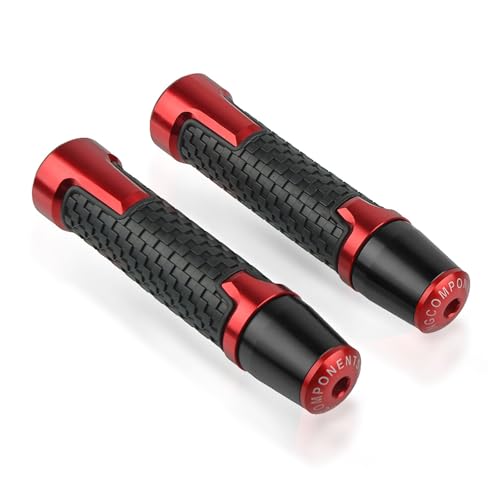 Embouts de poignées guidon moto avec bouchon anti-vibrations en alliage dense
