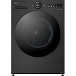 LG VX70 Series AI Direct Drive™ F4X7009TBB 9kg Washing Machine with 1400 rpm - Matte Black - A Rated