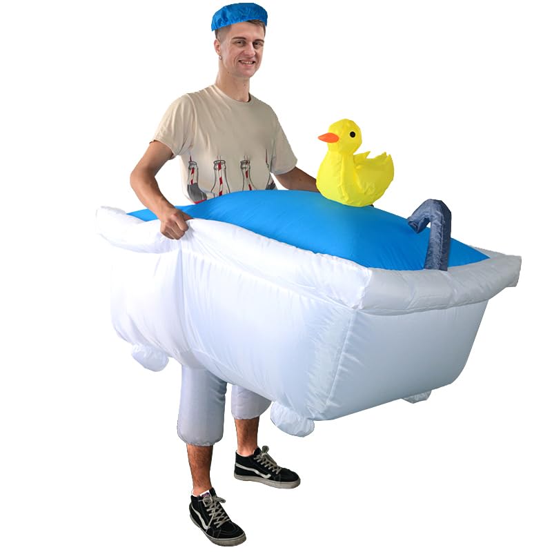 Dinoshenyu Inflatable Bathtub Costume for Adult Funny product image