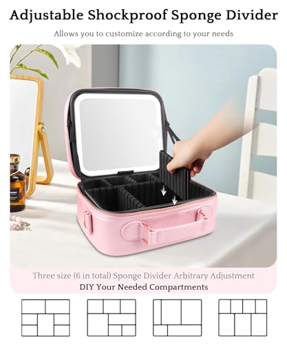 MOMIRA Travel Makeup Bag with Lighted Mirror - 42% Off - Image 6