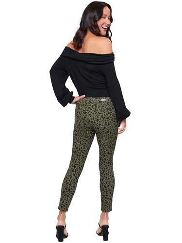 Royalty For Me Womens Women's Mid Rise Animal Print Ankle Jean3